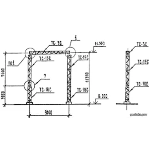 Портал стальной ячейковый ОРУ ПСЛ-110Я1С